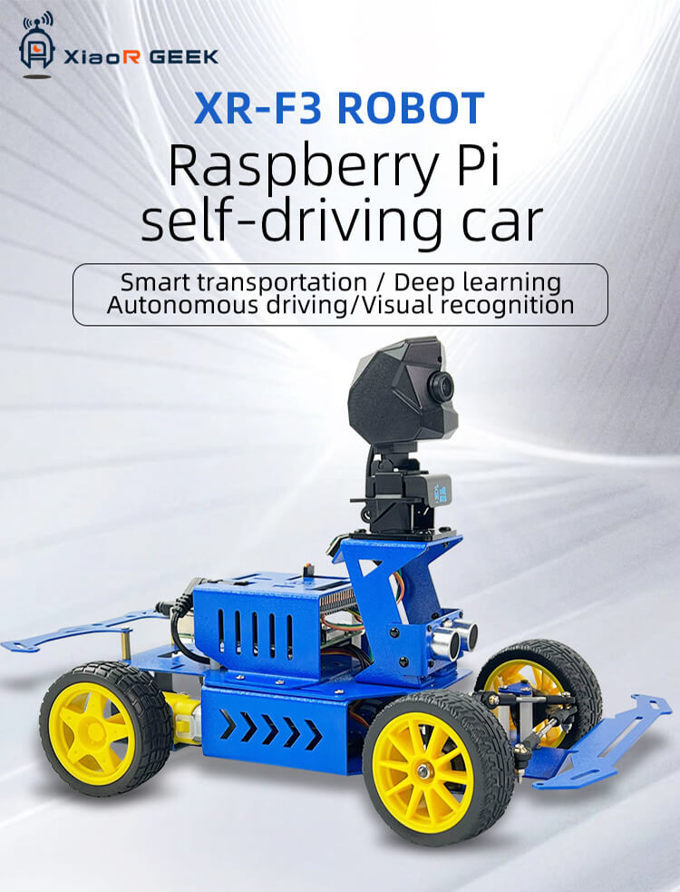 XR-F3 self-driving programmable smart car with Raspberry Pi