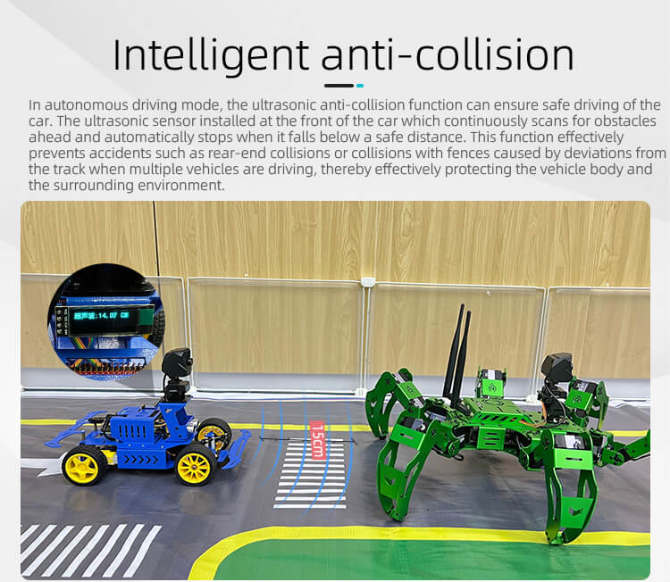 intelligent anti-collision of XiaoR GEEK Raspberry Pi AI self-driving smart programmable robot donkey car