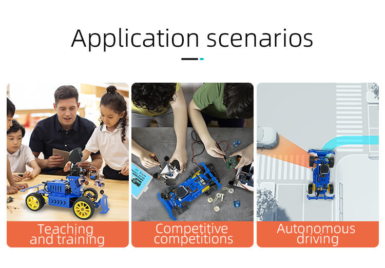 application scene of XiaoR GEEK Raspberry Pi AI self-driving smart programmable robot donkey car