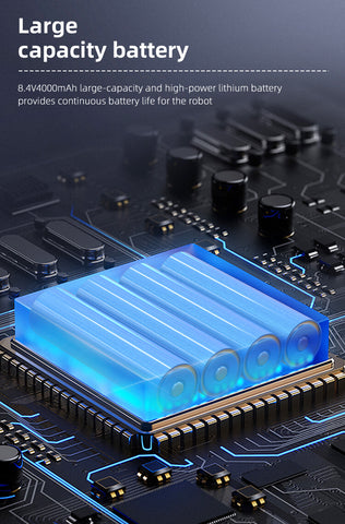 XiaoR GEEK Raspberry Pi 4B Artificial Intelligence Programmable Hexapod Bionic Spider Smart Robot Kit with large capacity battery which can provide continuous battery power for the robot