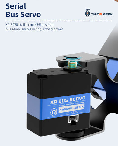 XiaoR GEEK Raspberry Pi 4B Artificial Intelligence Programmable Hexapod Bionic Spider Smart Robot Kit 18 XR-S270 stall torque 35kg bus servo