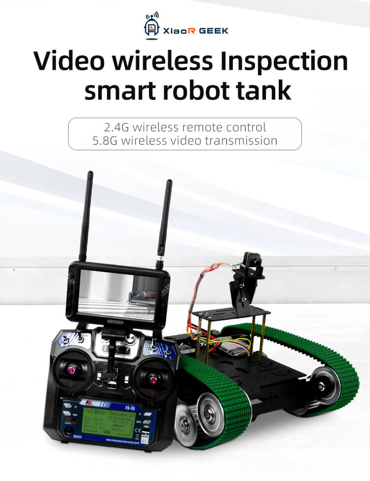 Video wireless inspection smart robot tank