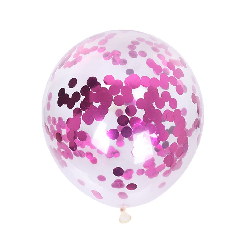 10Pcs/Lot 12Inch Confetti Latex Ball Red Rose Gold Silver Helium Balloon Birthday Party Wedding Decoration Christmas Globos