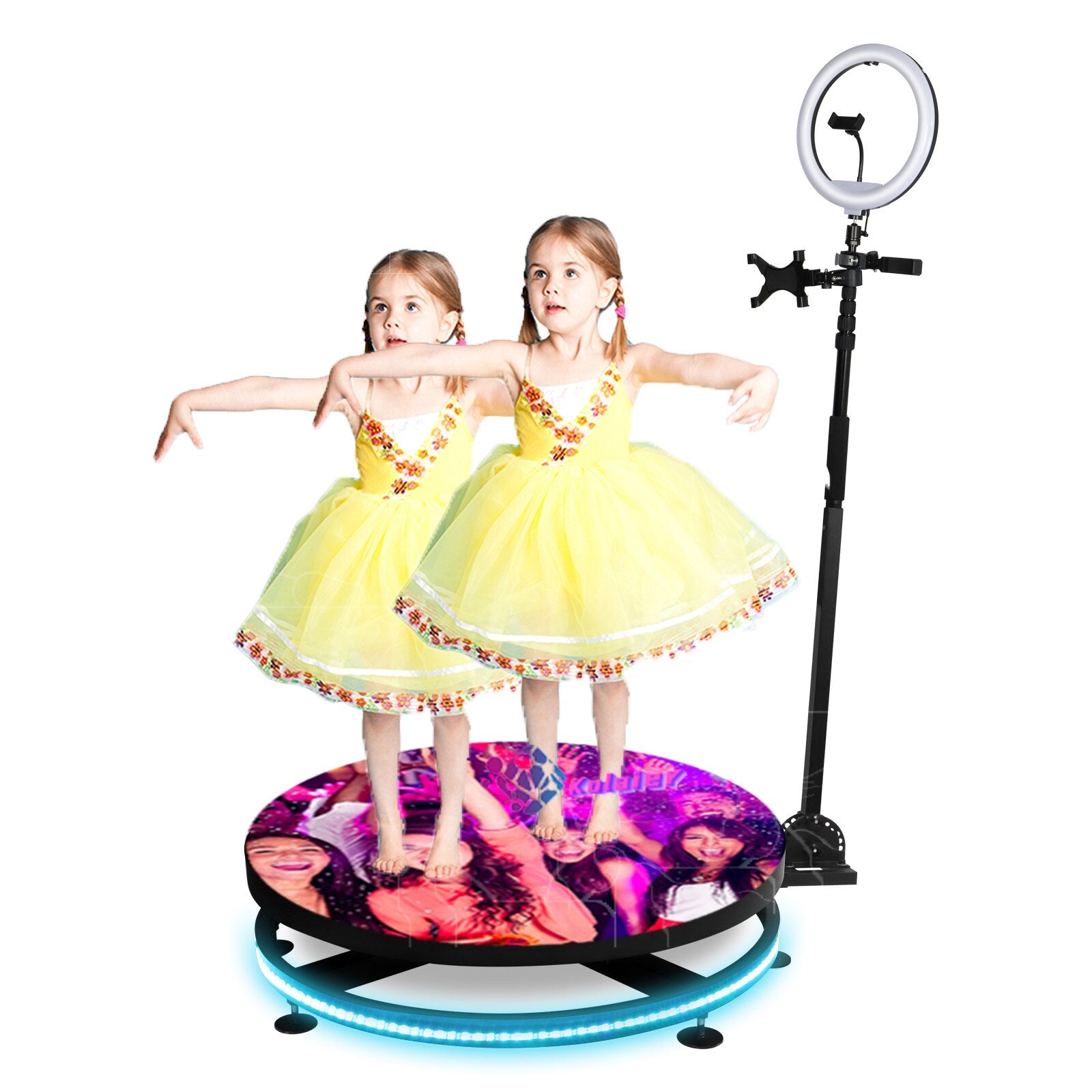 Automatic Slow Spinning Live BackDrop Portable Camera 360 Degree Photo booth Photobooth Machine Video 360 Photo Booth