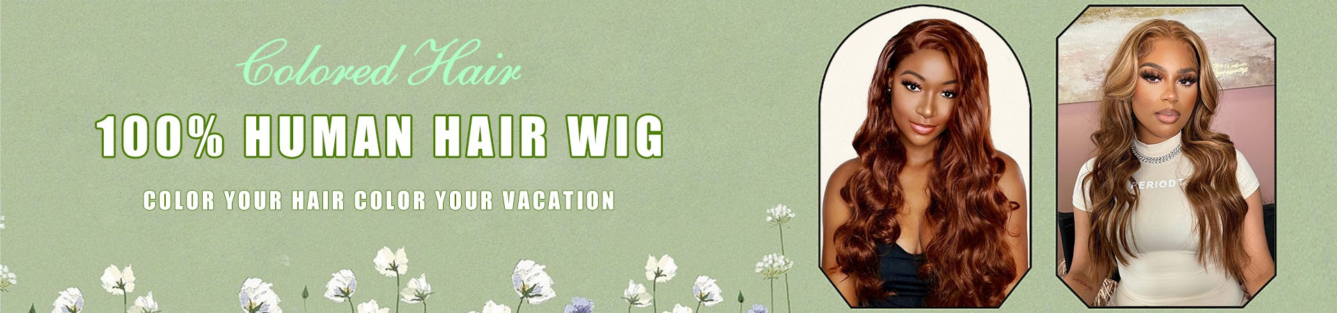 rose hair colorful wig