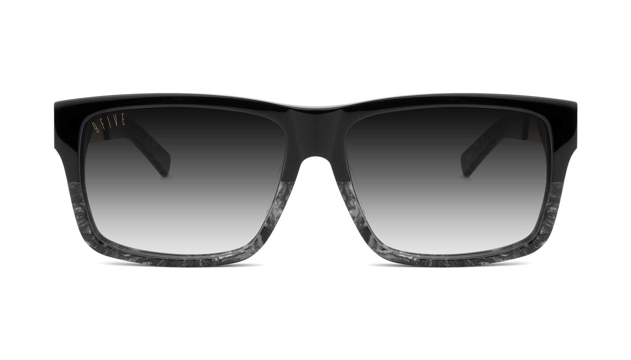 9FIVE Caps LX Black Marble & 24K Gold - Gradient Sunglasses