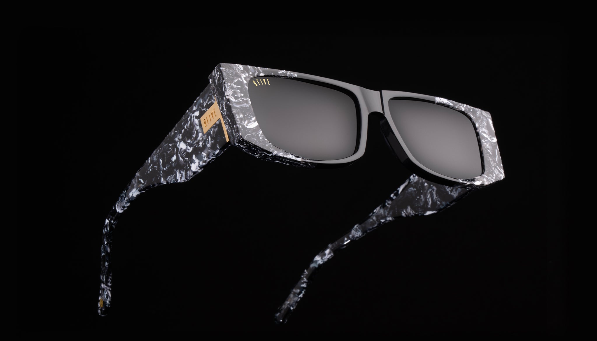 9FIVE Angelo Black & White Onyx Sunglasses