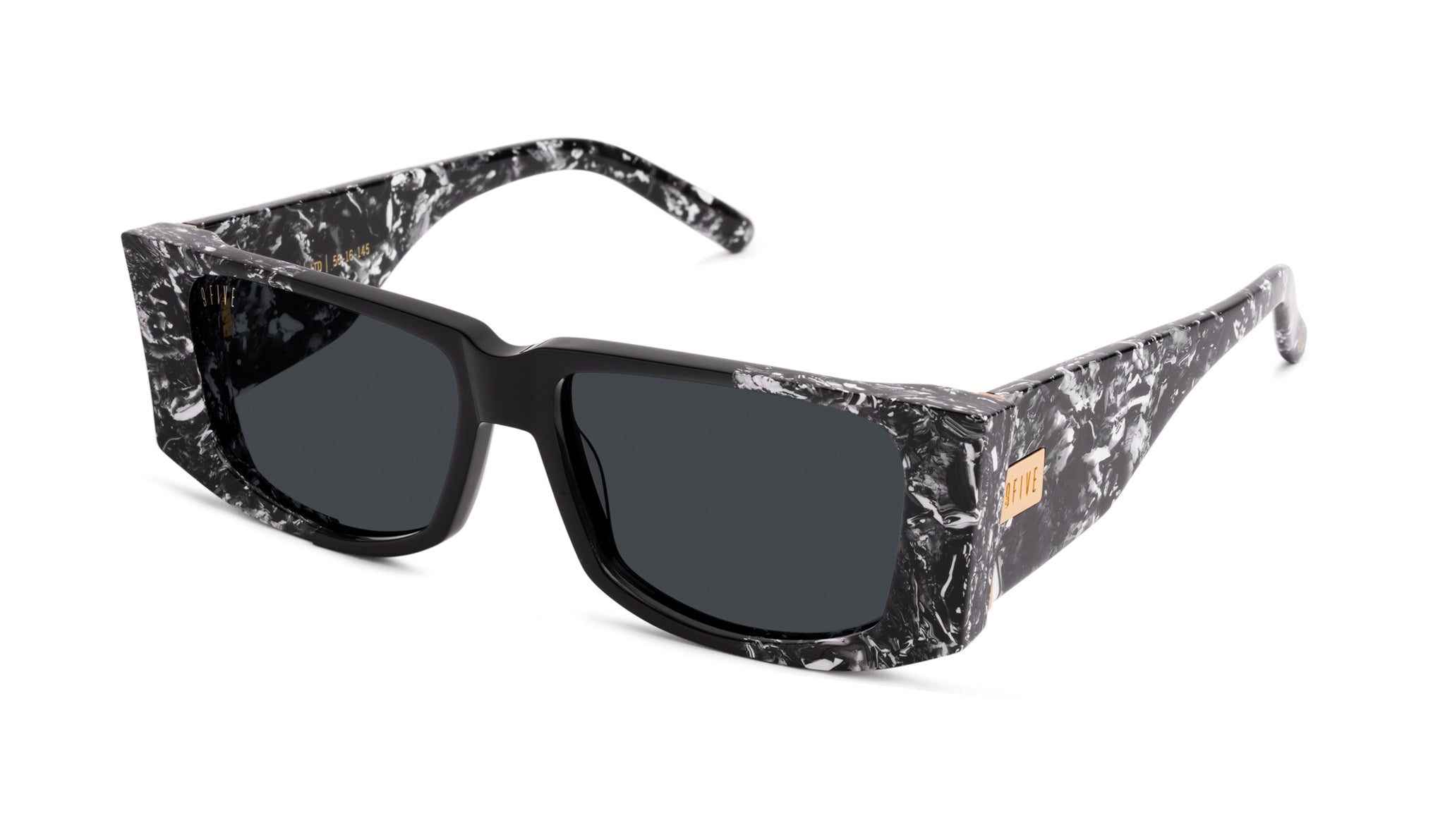 9FIVE Angelo Black & White Onyx Sunglasses