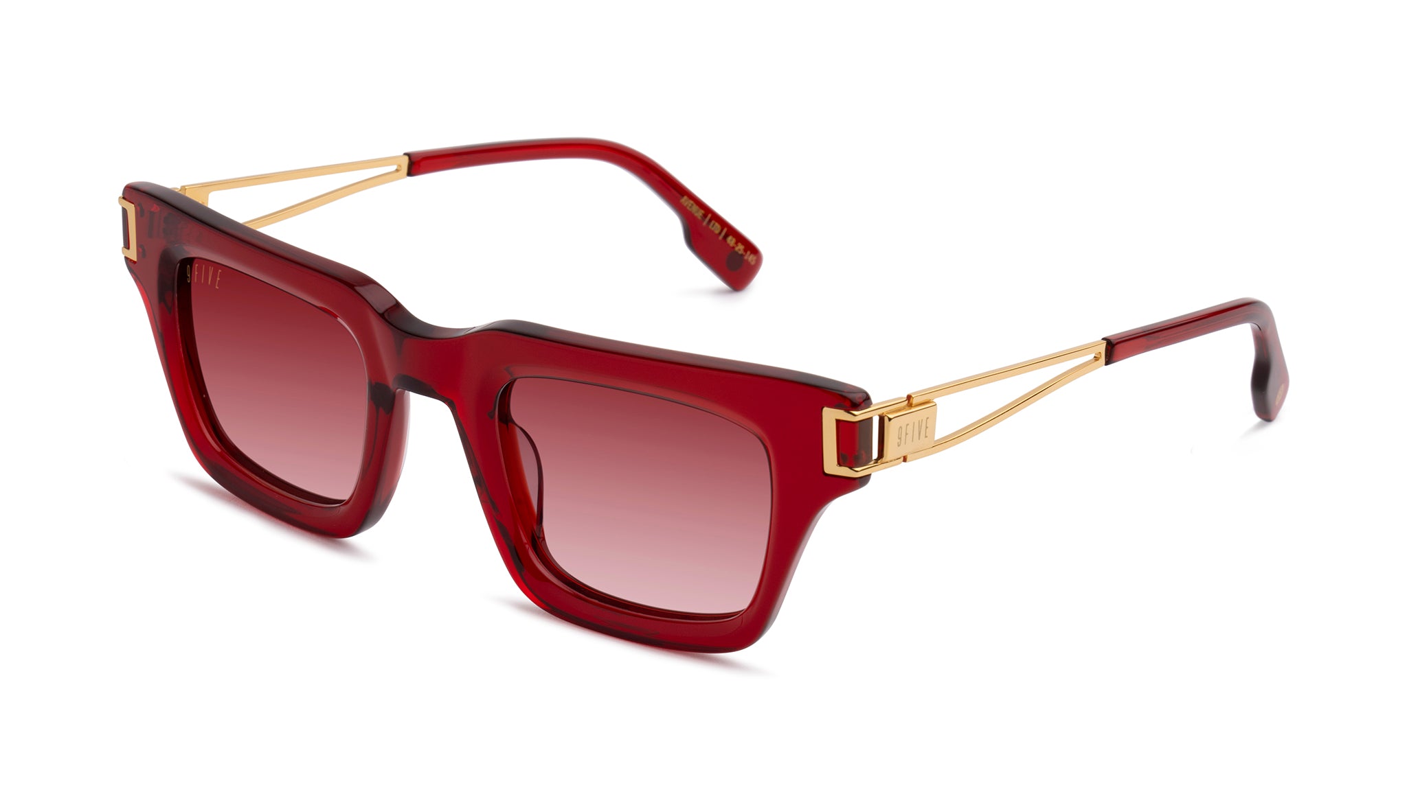 9FIVE Avenue Ruby & 24K Gold Sunglasses Rx