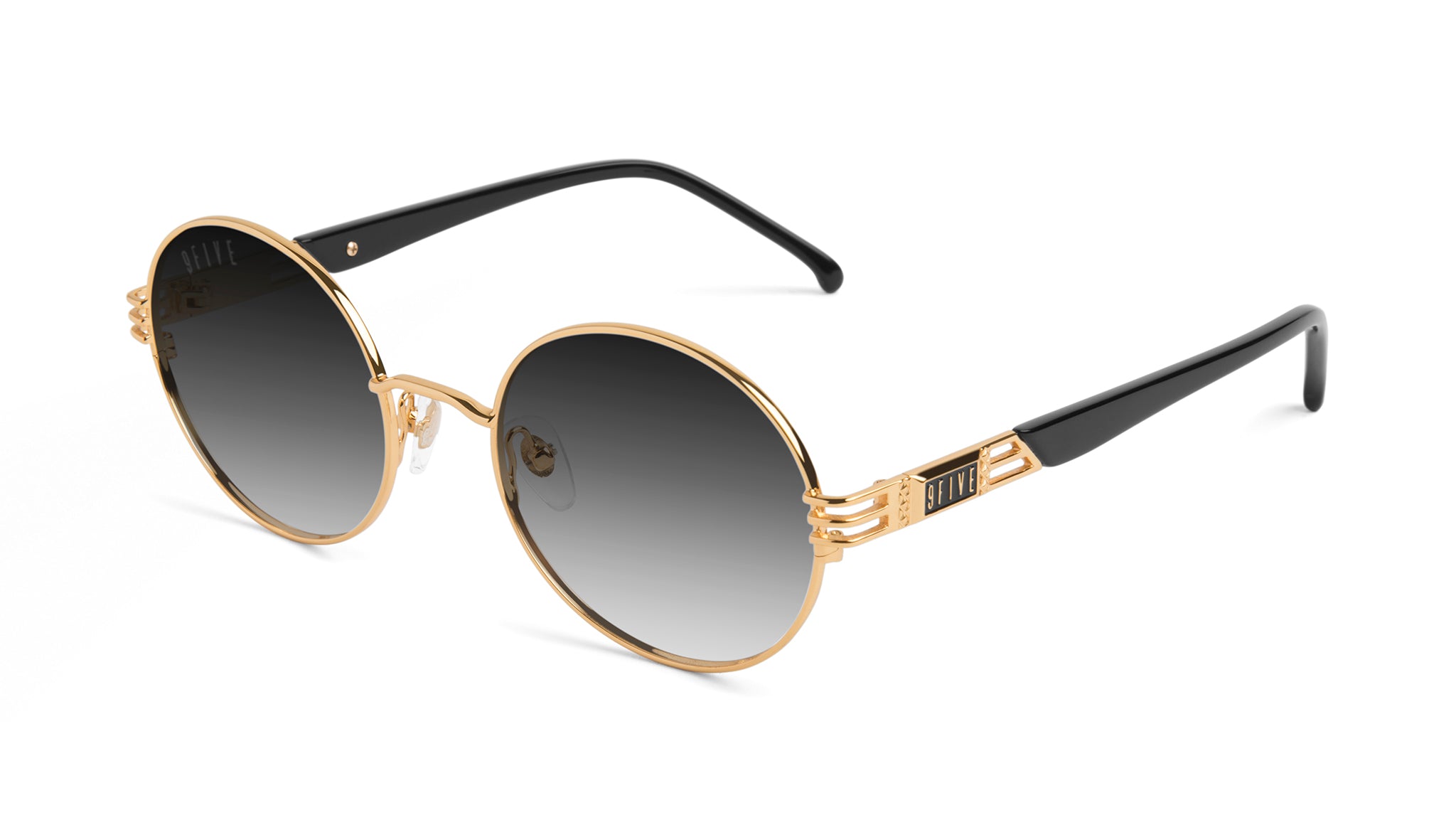 9FIVE Iris Black & 24K Gold - Gradient Sunglasses