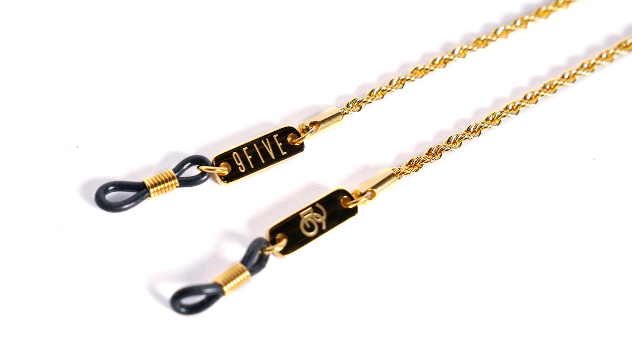 9FIVE 24k Gold Rope Chain Eyewear Lanyard