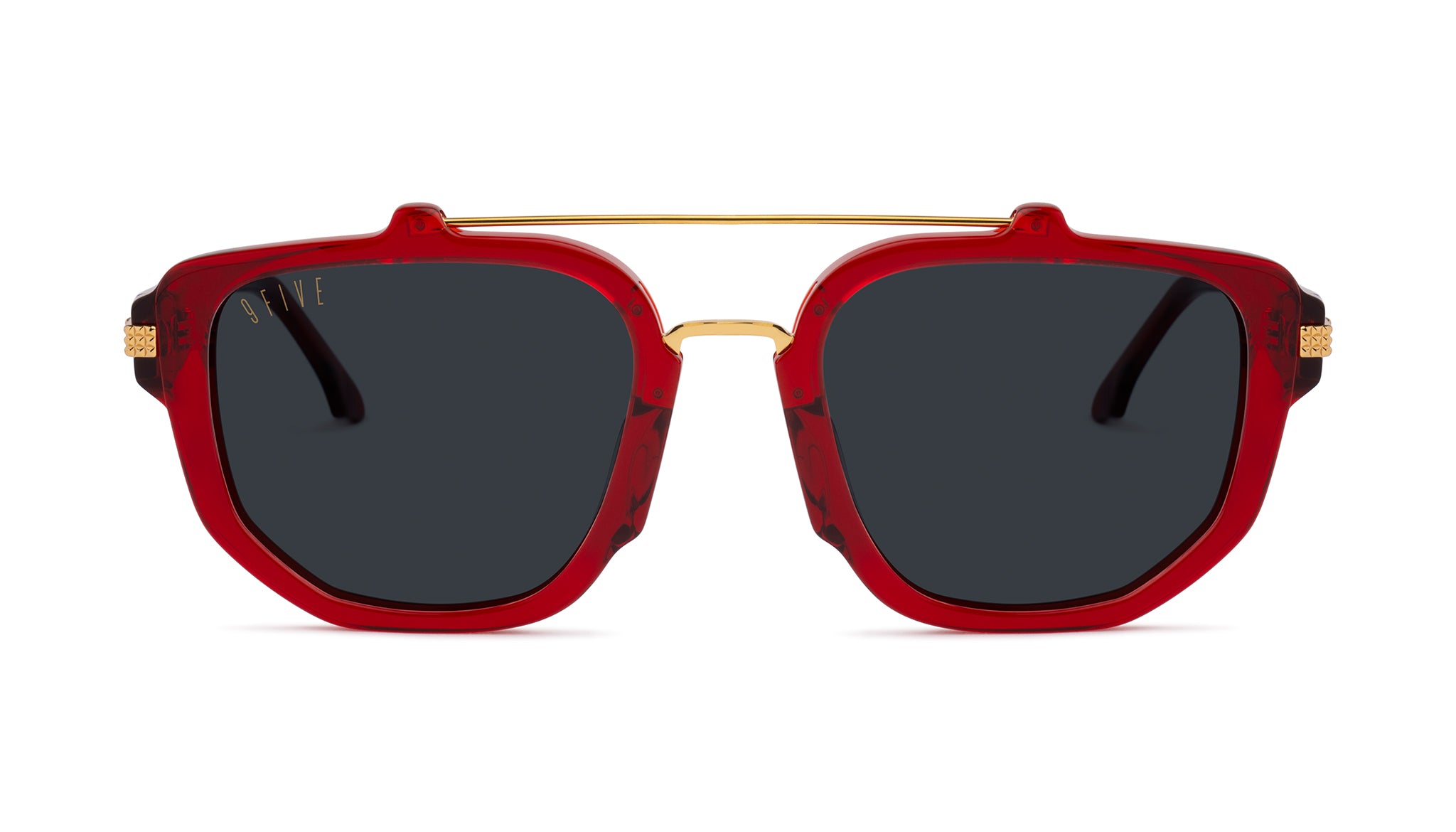9FIVE Lawrence Ruby & 24K Gold Sunglasses Rx