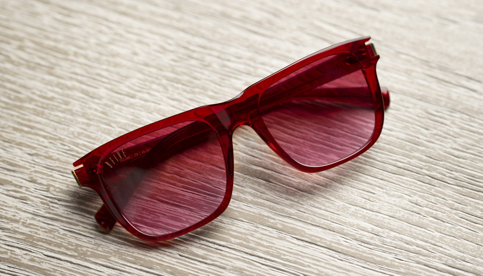 9FIVE Ocean Ruby & 24K Gold - Ruby Gradient Sunglasses