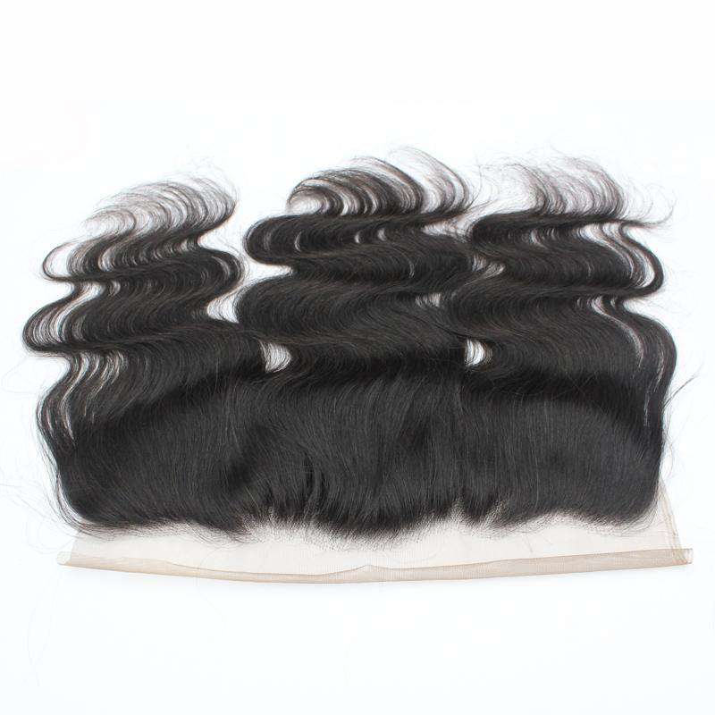 13*4 Lace Frontal Closure With Pre plucked Baby Hair Natural Hairline Body Wave Human Hair