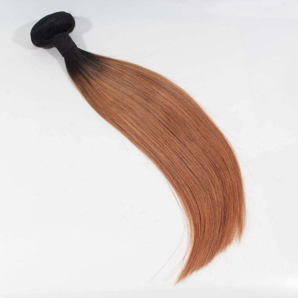 Silky Straight Brazillian Human Hair 3pcs/lot #1B/30 Straight Hair