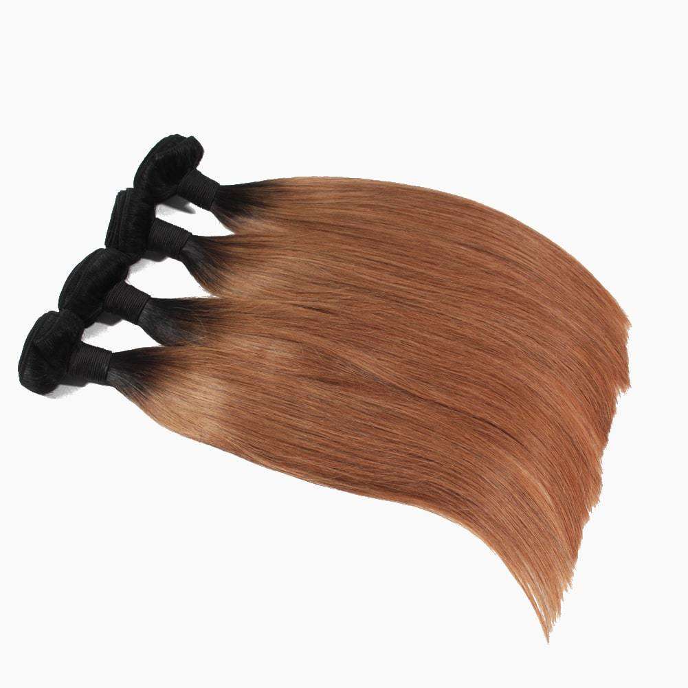 Silky Straight Brazillian Human Hair 3pcs/lot #1B/30 Straight Hair