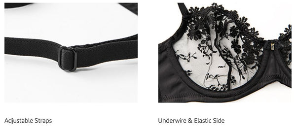 Sutiã Bralette Demi Sheer