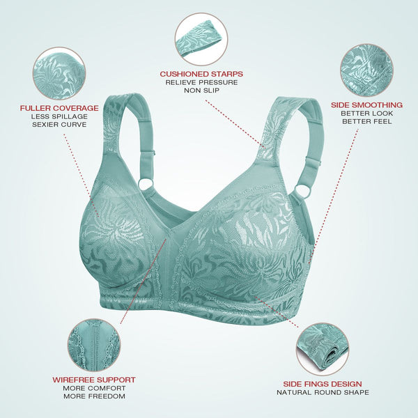 Wingslove wireless bra gives you the freedom to be comfortable without tightening below your breasts.