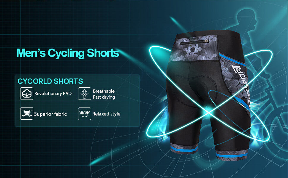 Men's Breathable Padded Cycling Shorts