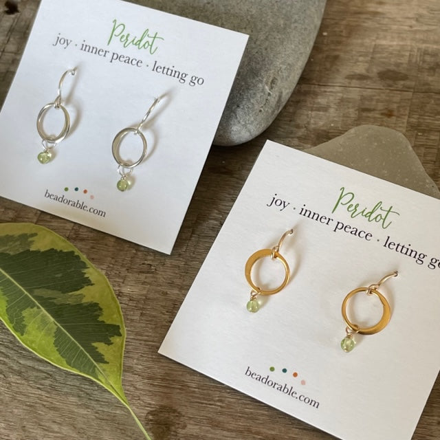  Peridot Earrings - August 