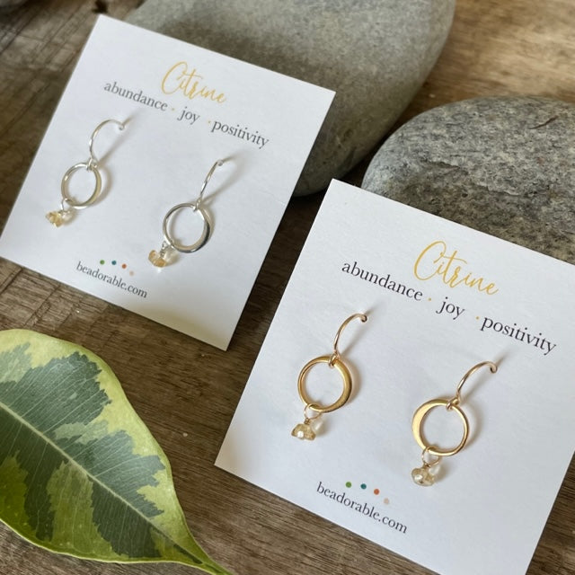  Citrine Earrings - November 