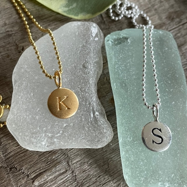  Chain Necklace - Letter Pendant 