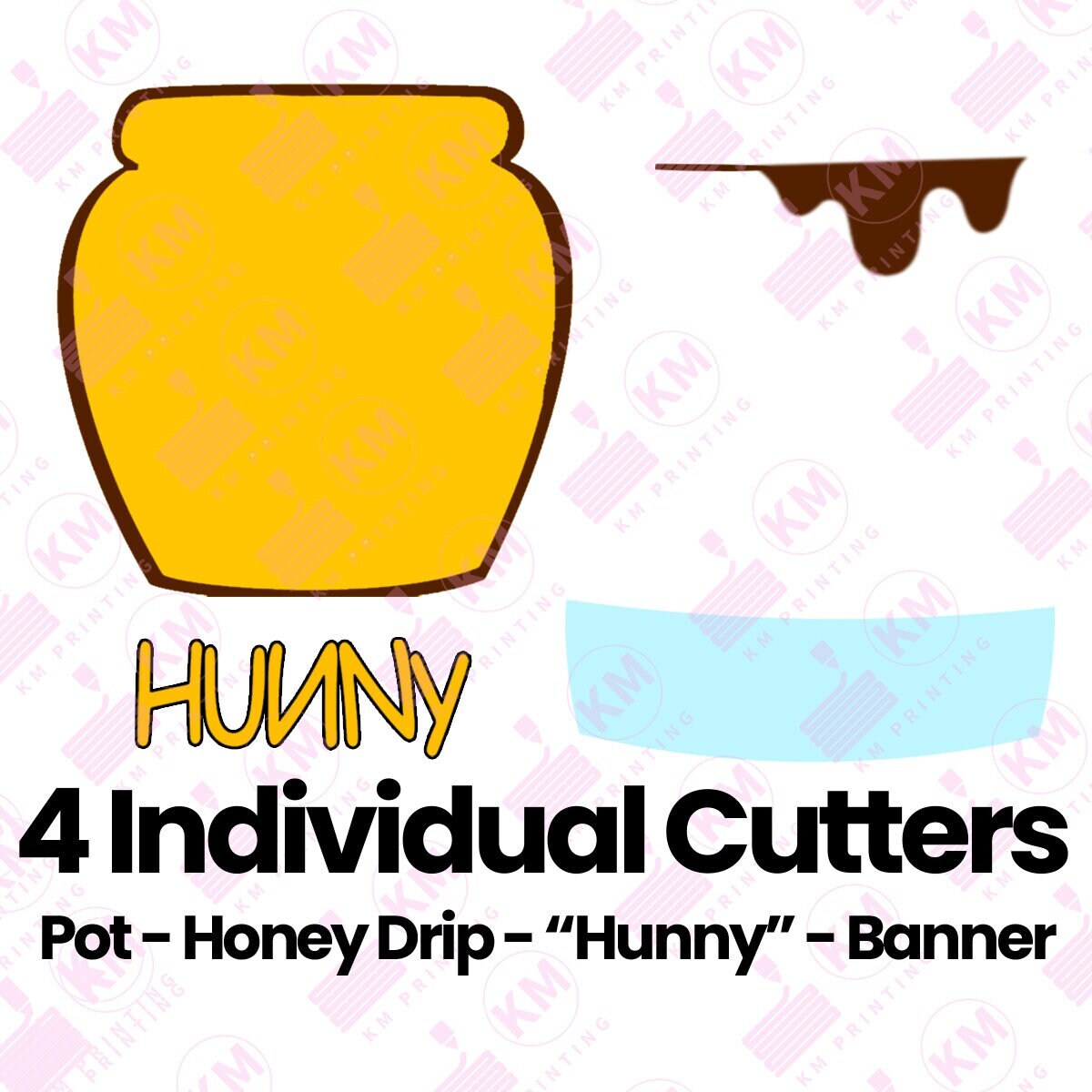 Hunny Pot Bear Pooh Fondant Cookie Cutter