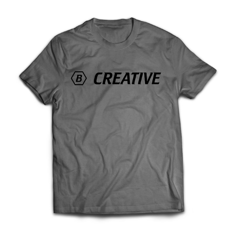  "Be Creative" T-Shirt - Grey 