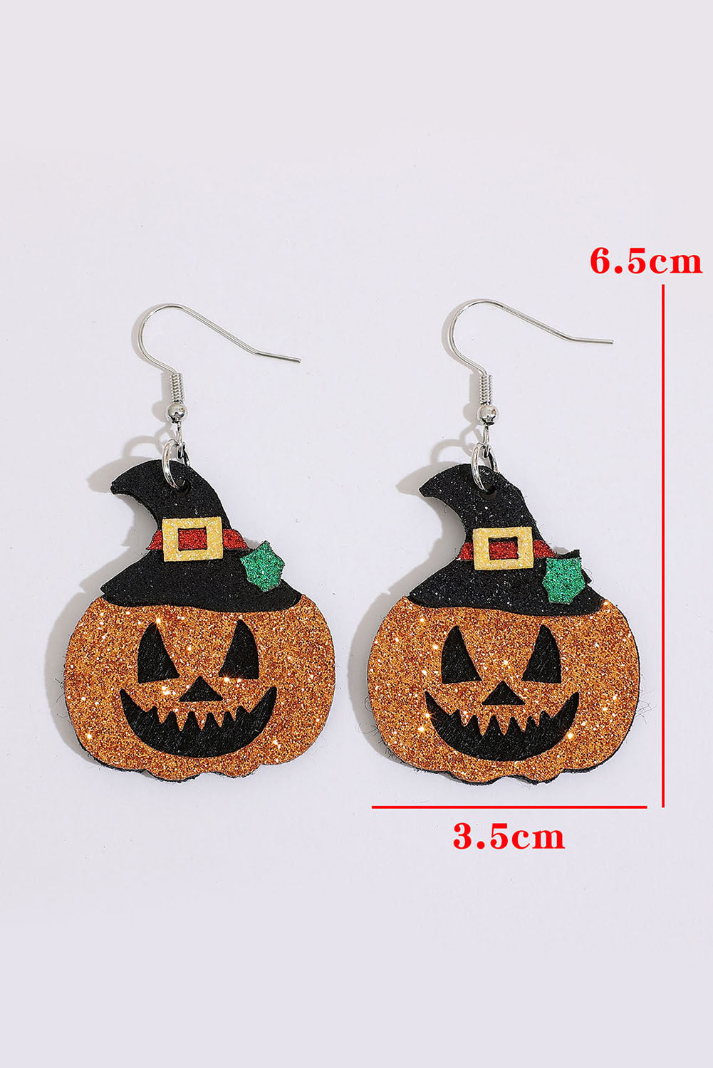 Multicolour Halloween Animal Print Pumpkin Witch Shape Drop Earrings - various styles