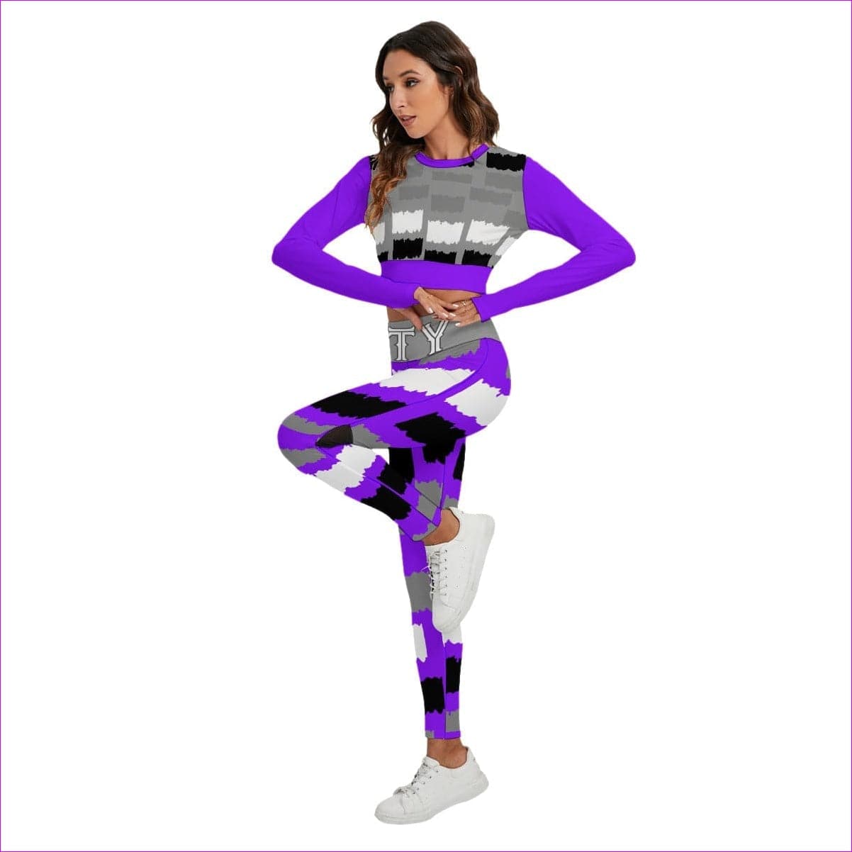 Deity Womens Sport Set With Backless Top And Leggings