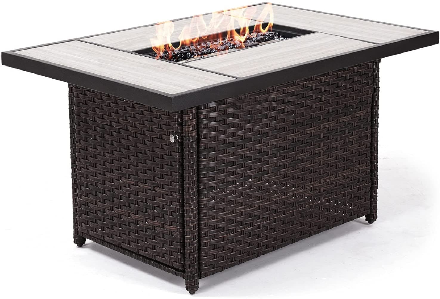 TFC&H Co. 43 Inch Outdoor Gas Fire Pit Table- Ships from The US