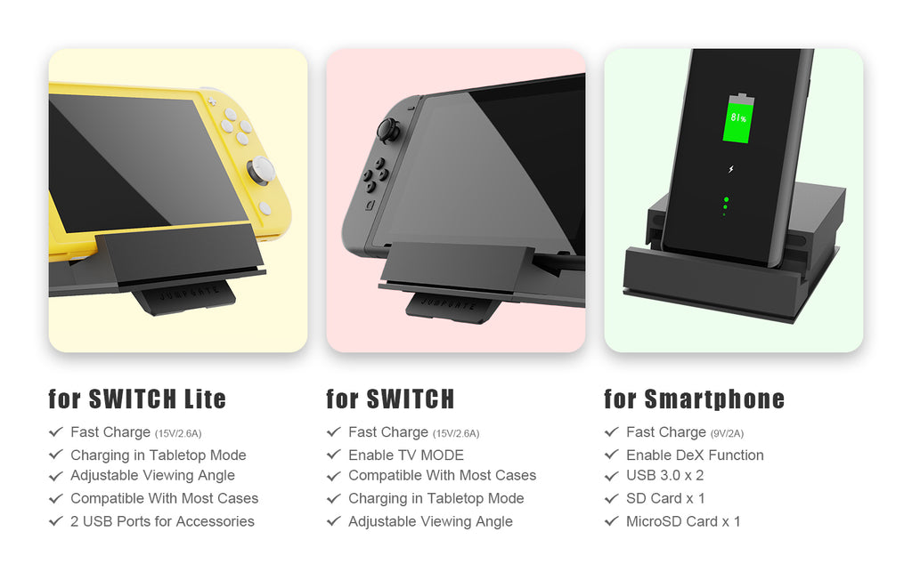 Jumpgate portable dock for Nintendo Switch