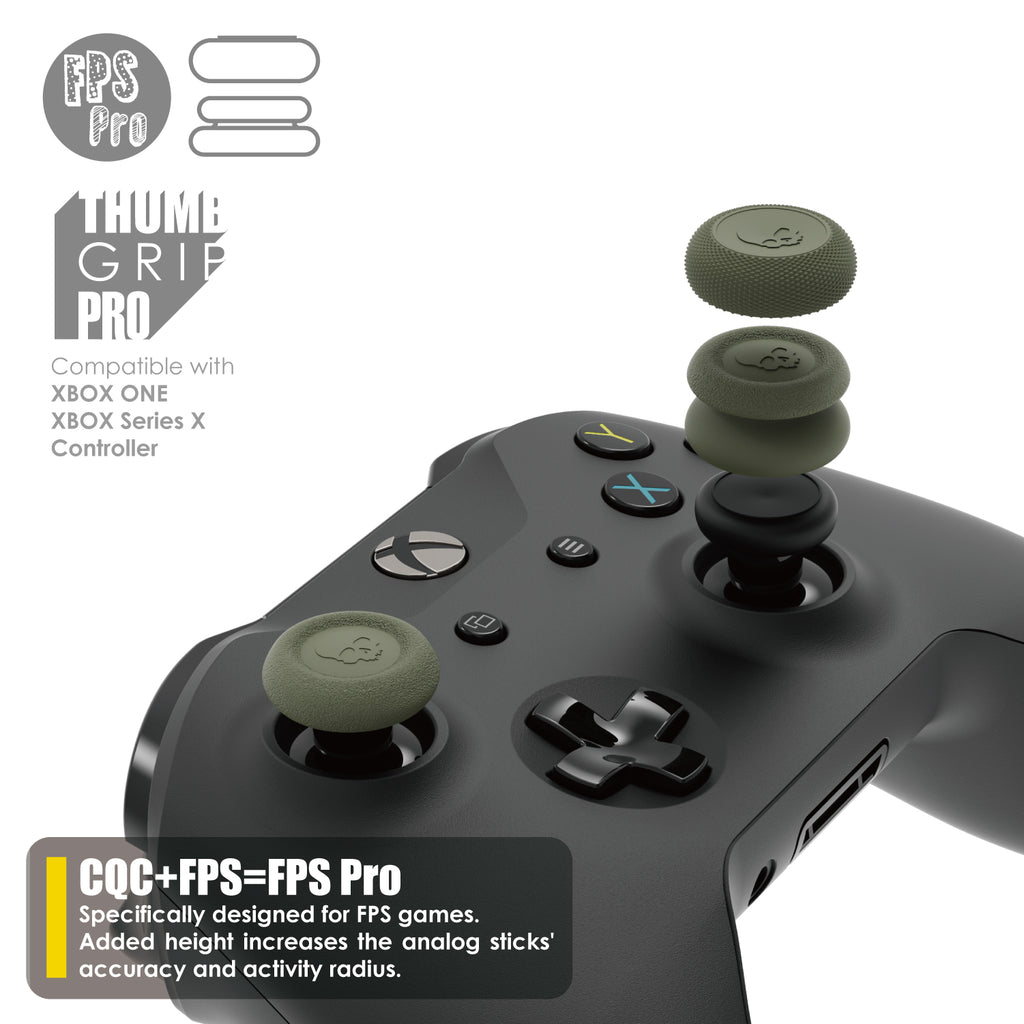 Skull & Co. Thumb Grip Set FPS CQC Joystick Cap Thumbstick Cover for Steam  Deck ROG Ally