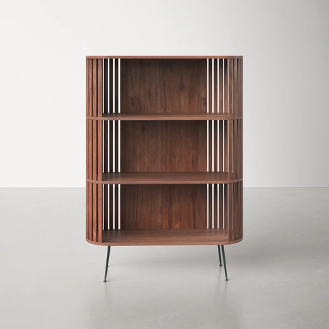 Olivia 41'' Solid Wood Standard Bookcase