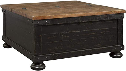 Signature Design by Ashley Valebeck Farmhouse Lift Top Coffee Table with Storage