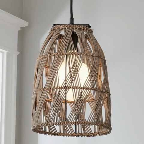 YOUNG HOUSE LOVE WICKER BELL PENDANT