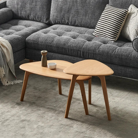 Vincent Coffee Table Set, Oak