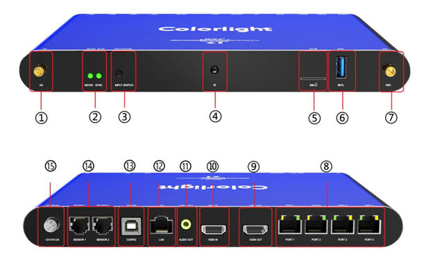 Colorlight Cloud Player LED Display Controller A200 LED Multimedia Player