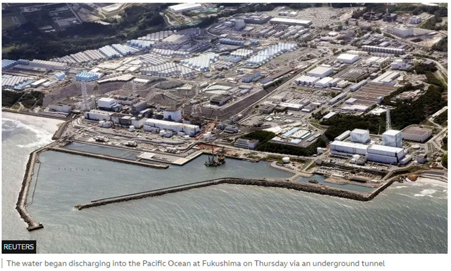Fukushima nuclear sewage discharged into sea