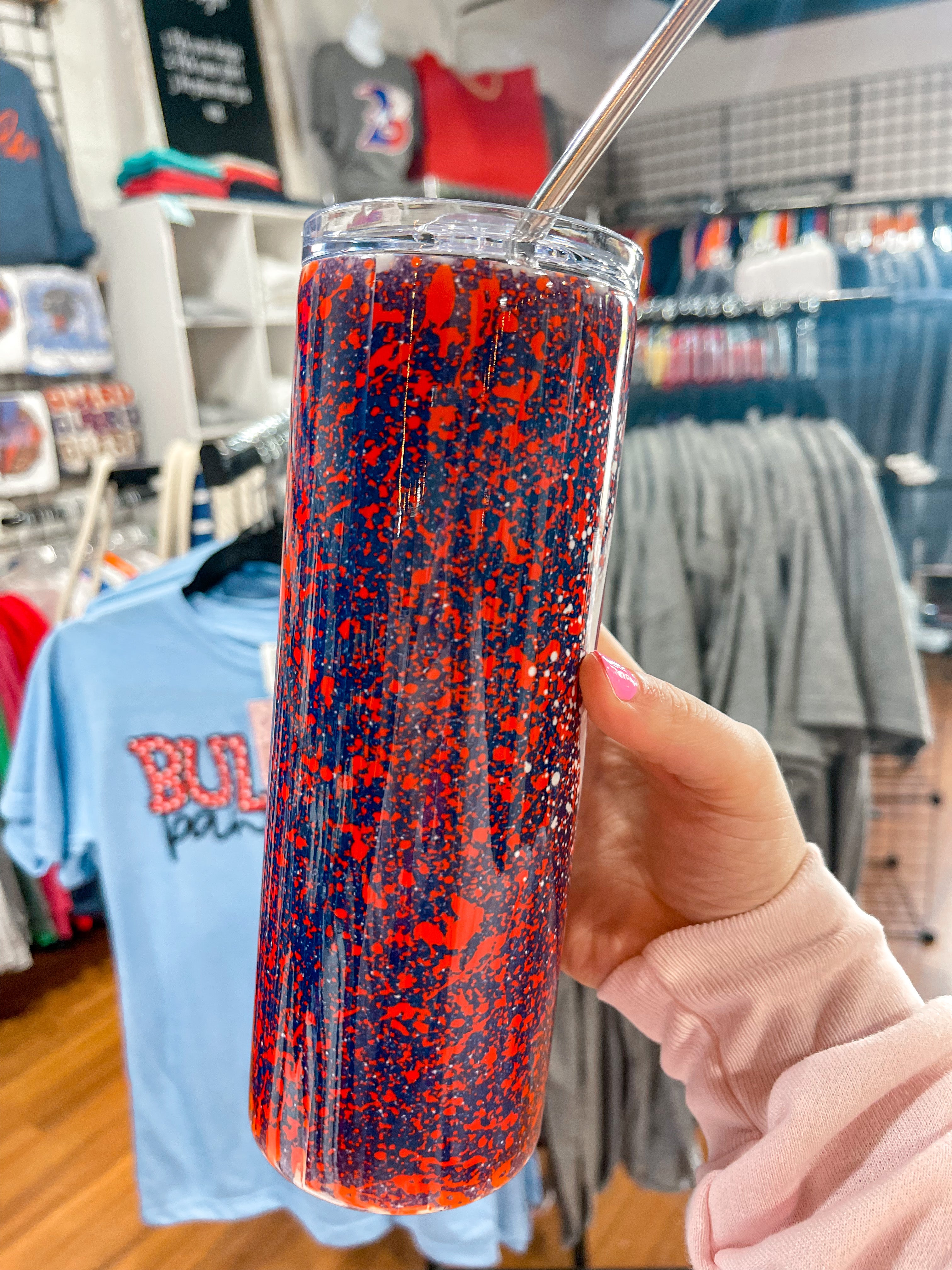 Bullard Panthers Splatter Tumbler