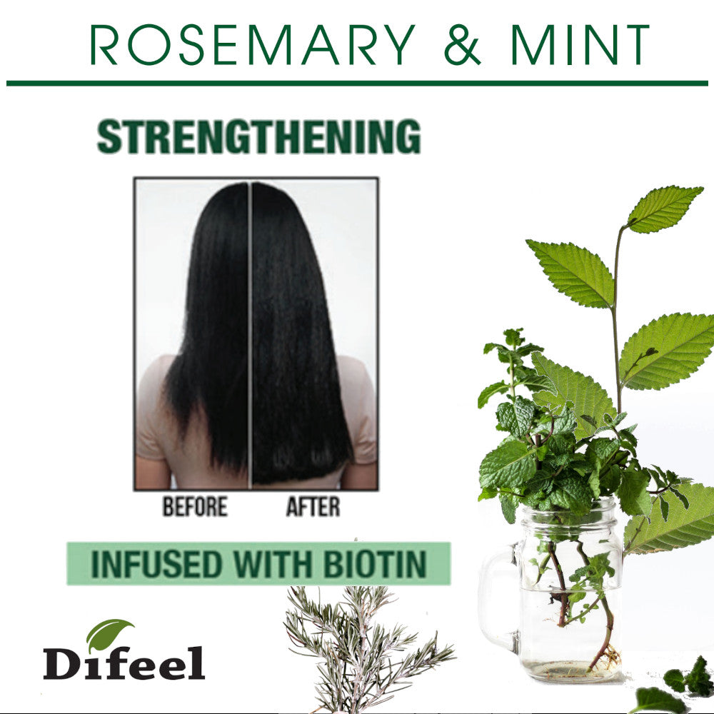 Difeel Rosemary and Mint Hair Strengthening Conditioner with Biotin 33.8 oz.