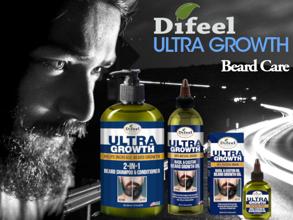 Difeel Ultra Growth 2-in-1 Beard Shampoo & Conditioner 12 oz.