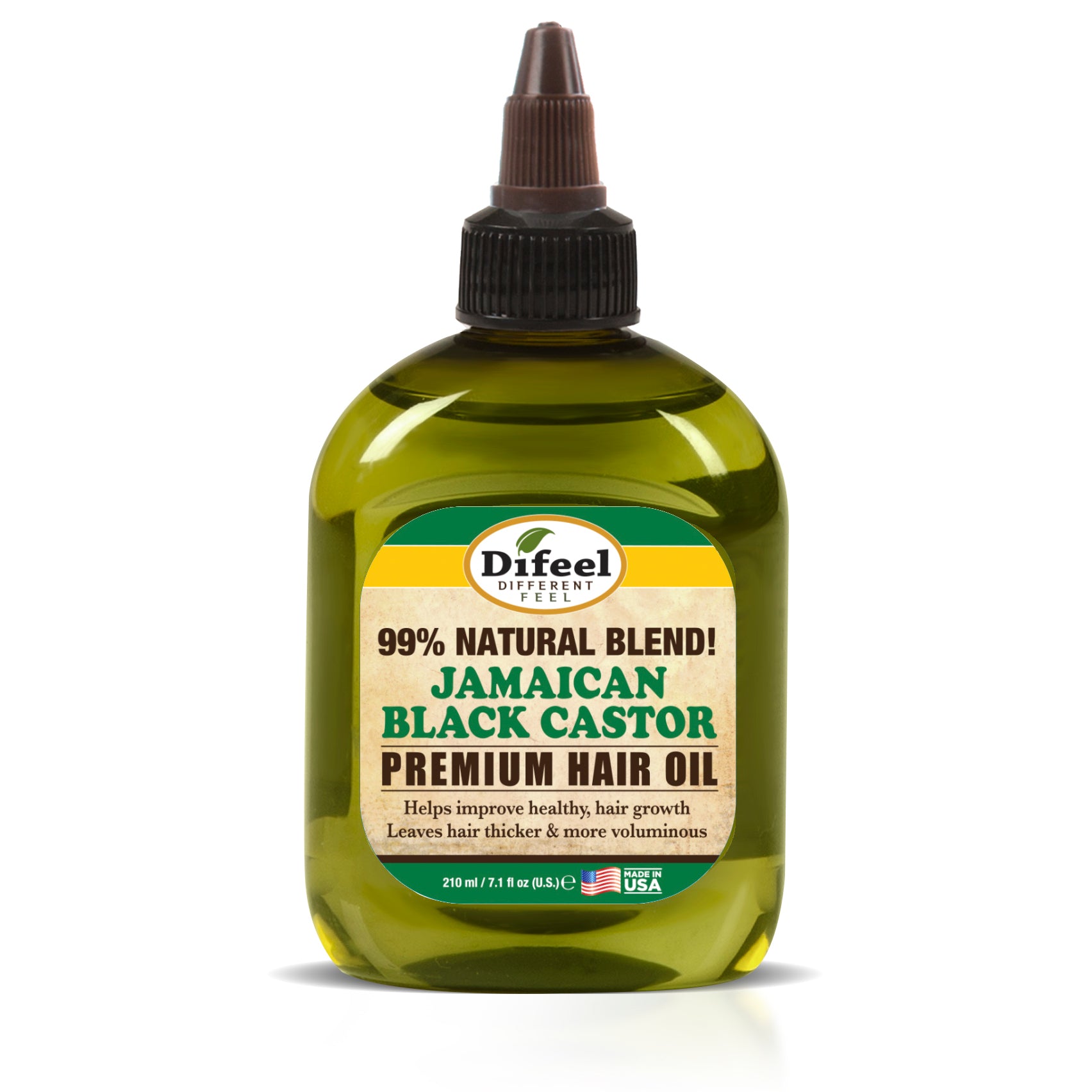 Difeel Premium Natural Hair Oil - Jamaican Black Castor Oil 7.1 oz. (PACK OF 4)