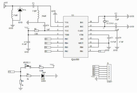 Receiver Module 480p RX480E-4 Reiceiver Module Decoding chip 433m 315m 4 channel Remote con ...