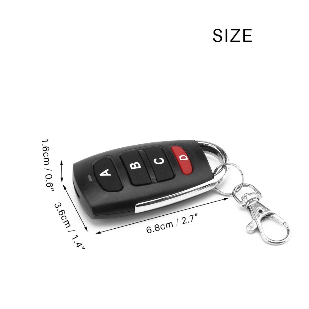 Qiachip 4 buttons RF 433MHz 1527 learning code  Remote Control Duplicator Gate Garage Door Opener KT16