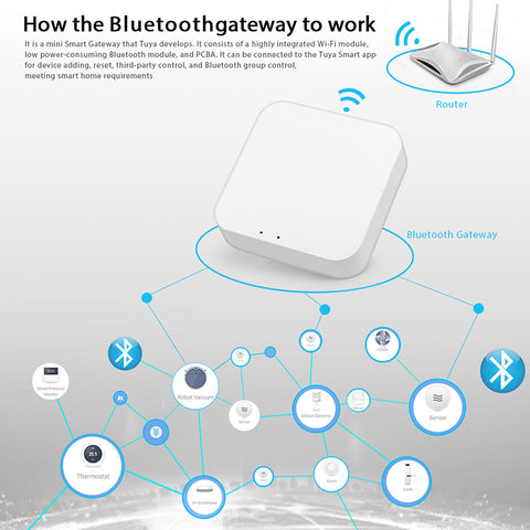 Tuya Bluetooth 5.0 2 LEDs MESH SIG Gateway Hub Wireless Smart Life