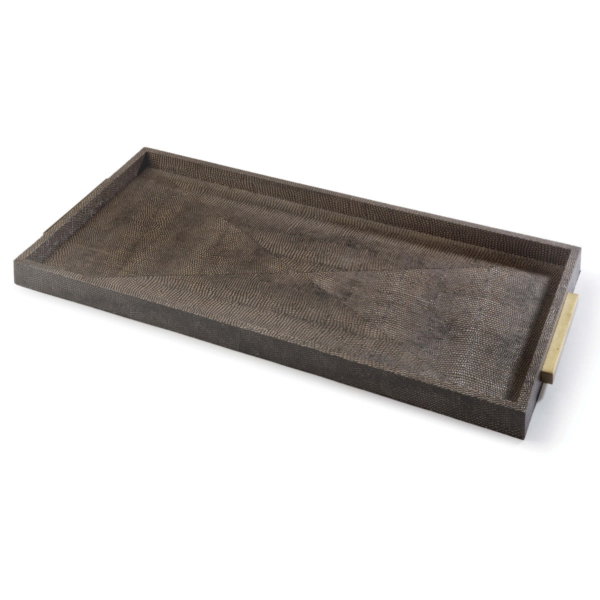 Rectangle Shagreen Boutique Tray in Various Colors