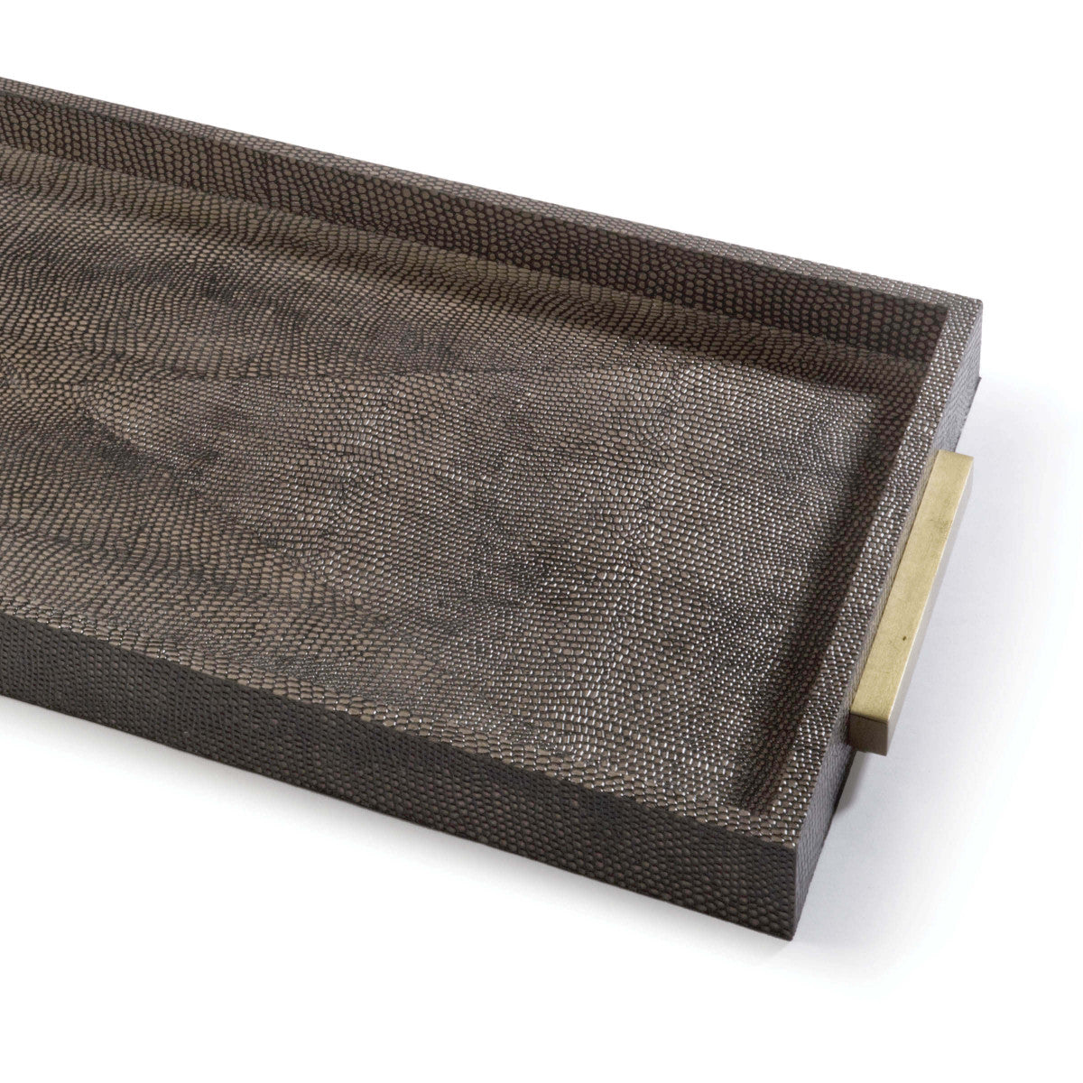 Rectangle Shagreen Boutique Tray in Various Colors