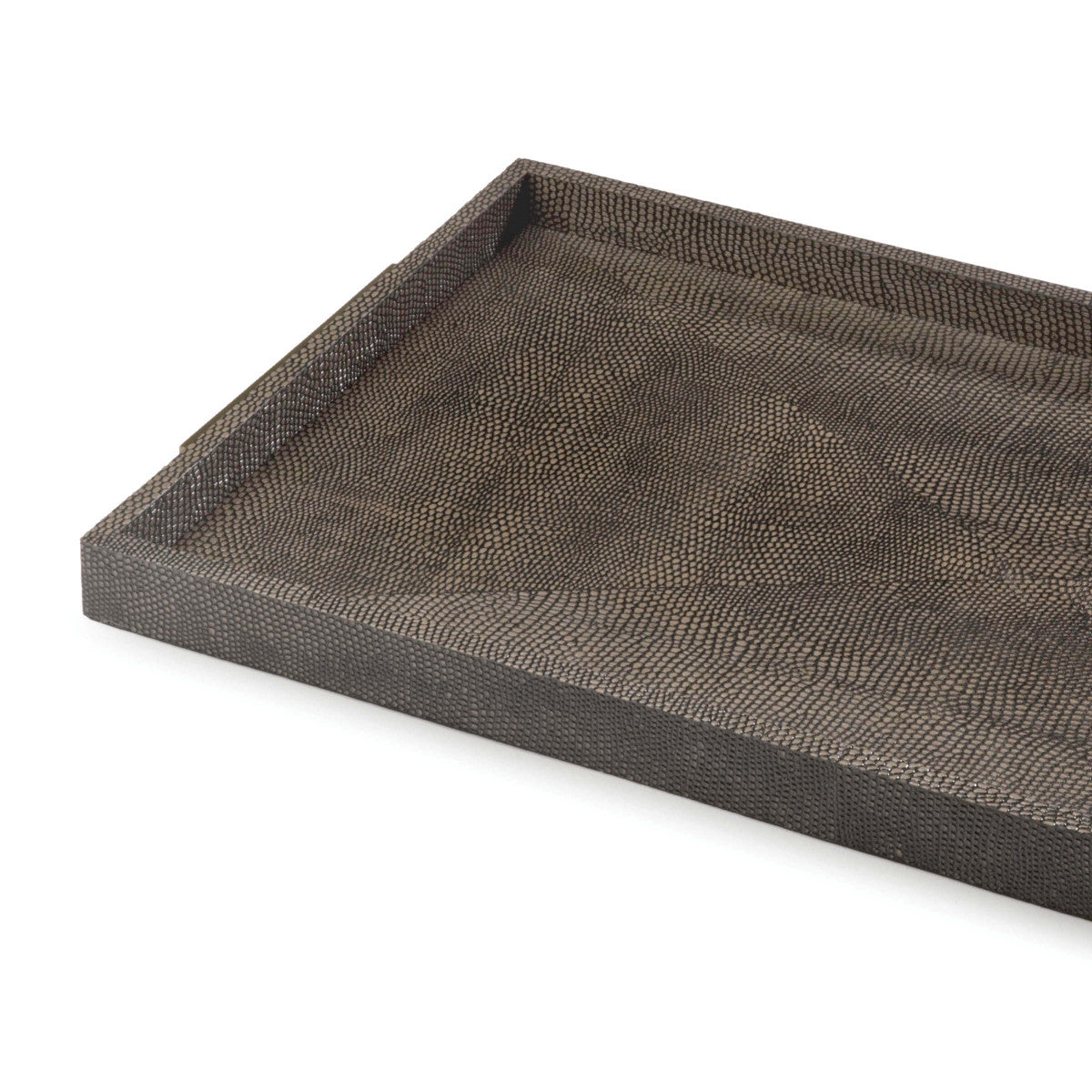 Rectangle Shagreen Boutique Tray in Various Colors