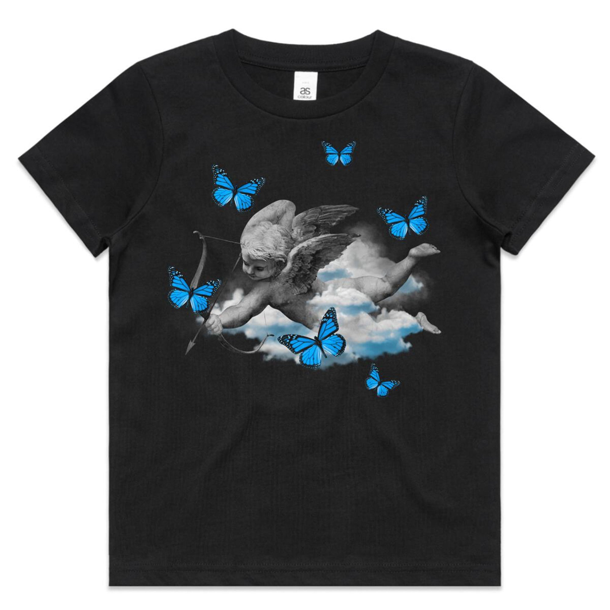 Murda Crue Kids Blue Angel Kids T-Shirt (Black)